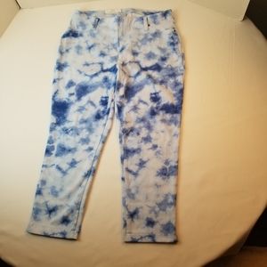 Time and Tru Womens Blue Capris Sz 18